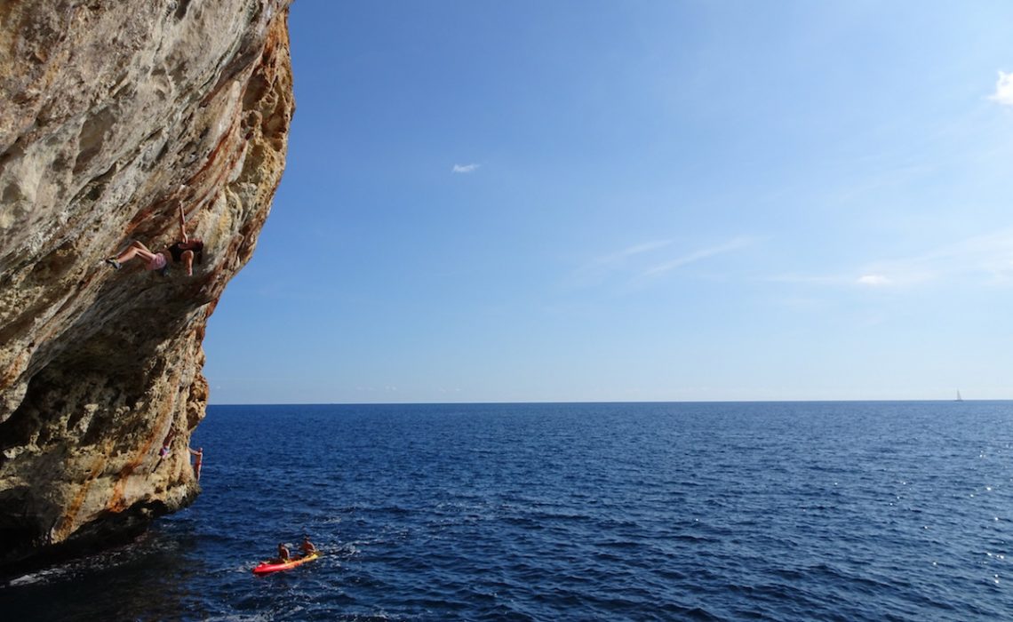 Deep Water Solo Klettern in Mallorca